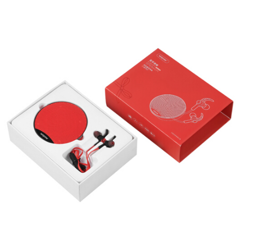 蓝牙音箱耳机组合套装无线运动耳机 红色 商务礼品套装定制