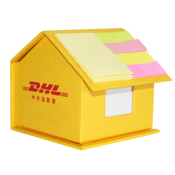 创意小房子便签盒办公送礼便签纸砖印刷logo记事贴 展会礼品